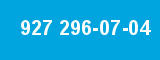 927 296-07-04 927 296-07-04